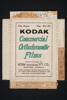 Kodak Commercial Orthochromatic Films, Auckland War Memorial Museum, EPH-ARTS-2-93