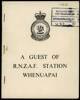 A Guest of R.N.Z.A.F. Station, Auckland War Memorial Museum, EPH-W7-10