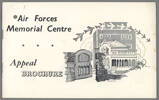 Air Forces Memorial Centre Appeal, Auckland War Memorial Museum, EPH-W7-14