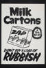 Milk cartons, Auckland War Memorial Museum, EPH-PT-1-52