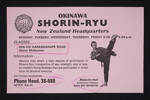 Okinawa Shorin-Ryu, Auckland War Memorial Museum, EPH-PT-9-112