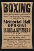 Boxing, Auckland War Memorial Museum, EPH-PT-9-1