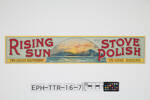 Rising Sun Stove Polish, Auckland War Memorial Museum, EPH-TTR-16-7