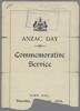 Anzac Day Commemorative Service, Auckland War Memorial Museum, EPH-W1-4-9