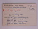 ethnology catalogue card