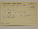 ethnology catalogue card