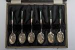 presentation silver spoons and case