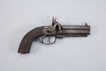 pistol, multi-barrel, W1114.2, Photographed by Andrew Hales, digital, 25 Jan 2017, © Auckland Museum CC BY