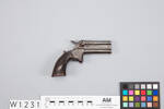 pistol, rim-fire, 1955.202, W1231, 367834, Photographed by Andrew Hales, digital, 25 Jan 2017, © Auckland Museum CC BY