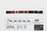 medal ribbon bar, 2014.21.2, Photographed by Ben Abdale-Weir, digital, 10 Mar 2017, © Auckland Museum CC BY