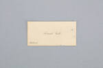 business card and printing plate, 1965.78.843, col.0066, ocm2407, © Auckland Museum CC BY