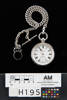 watch, pocket and chain, 1960.131, H195, 36207, Photographed by Jennifer Carol, digital, 07 Nov 2017, © Auckland Museum CC BY