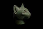 figure, cat's head, 1932.233, 17962, 381, Photographed 25 Aug 2020, © Auckland Museum CC BY