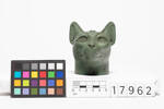 figure, cat's head, 1932.233, 17962, 381, Photographed 25 Aug 2020, © Auckland Museum CC BY