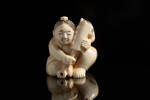 netsuke, figure and animal, M472, 472, © Auckland Museum CC BY