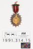 medal, service, 1991.314.15, Photographed by Jennifer Carol, digital, 31 Aug 2016, © Auckland Museum CC BY