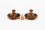 candlestick set, 1951.85, col.0456, 32138.1-5, © Auckland Museum CC BY