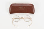 eyeglasses and case, col.2982, Photographed by Richard Ng, digital, 10 Aug 2018, © Auckland Museum CC BY