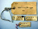 steelwork samples in case, c.WW1 - labels [1951.211 vchr 141/15]