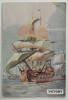 Victory, 1759, number 8 of set of 25 "Famous Ships in History" Sanitarium Health Cards [1998.29.5.57] front view