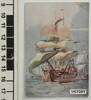 Victory, 1759, number 8 of set of 25 "Famous Ships in History" Sanitarium Health Cards [1998.29.5.57] ruler view