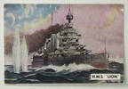 H.M.S. Lion, number 20 of set of 25 "Famous Ships in History" Sanitarium Health Cards [1998.29.5.65] front view