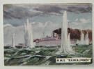 H.M.S. Rawalpindi, number 24 of set of 25 "Famous Ships in History" Sanitarium Health Cards [1998.29.5.68] front view