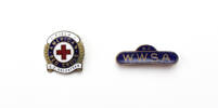 badges, red cross and war service auxiliary
