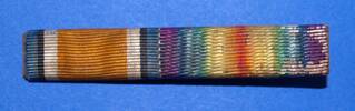 medal ribbon bar, WW1 [2001.25.0953] - front view