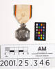 Belgian Centennial Independence Medal 1830-1930 [2001.25.346 (colour chart and ruler)