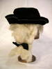 fancy dress costume - wig and hat, rear view [2001.5.1]