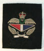 cloth pocket badge - front view [2003.88.24] RAF Air Gunner Brevet, JN Kirk, RNZAF, WW2