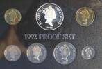 coin set: 1992 New Zealand proof coin set - coins obverse [2006.27.1]