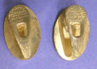 souvenir cuff links, 'FAENZA'; Pte R Turner, 21 Bn, 2NZEF, WW2 [2007.10.15] reverse