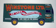 Winstone Ltd cut out removal truck used in advertising, c1950s [2007.17.15..21] front view