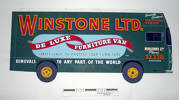 Winstone Ltd cut out removal truck used in advertising, c1950s [2007.17.15..21] ruler view