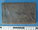 Egyptian leather wallet, belonged to Gunner EA (Ted) Frost, WW2 [2007.78.13.1] - ruler view