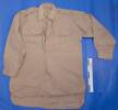 khaki drill shirt of Gunner EA (Ted) Frost, NZEF, WW2 [2007.78.2] - front view