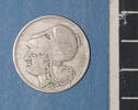 Greek drachma coin [2007.78.57] - ruler view