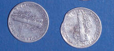 USA 1 dime coin [2007.78.71] - obverse