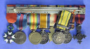 miniature medal set GS Hewett - reverse [2007.80.1]