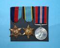WW2 Campaign Medals, Brian Rogers 75 Sq. [2008.14.1-.3]