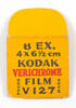 camera film box lid, Kodak Verichrome
