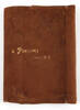 book cover, leather