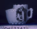 shaving mug - detail, Maori salutation [col.2247]