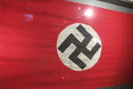 German flag with swastika, autographed [F070]