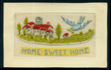 embroidered card 'Home Sweet Home', - obverse [1995x2.341.1] Rflm FS Whitaker, NZRB, WW1