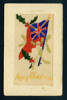 embroidered silk card, WW1 : Rifleman 25/1840 FS Whitaker, NZRB [1995x2.342] front view
