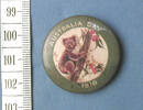 WW1 fundraising badge, Australia Day 1918 - obverse with ruler