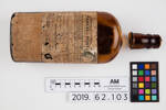 bottle, 2019.62.103, Photographed 31 Jan 2020, © Auckland Museum CC BY